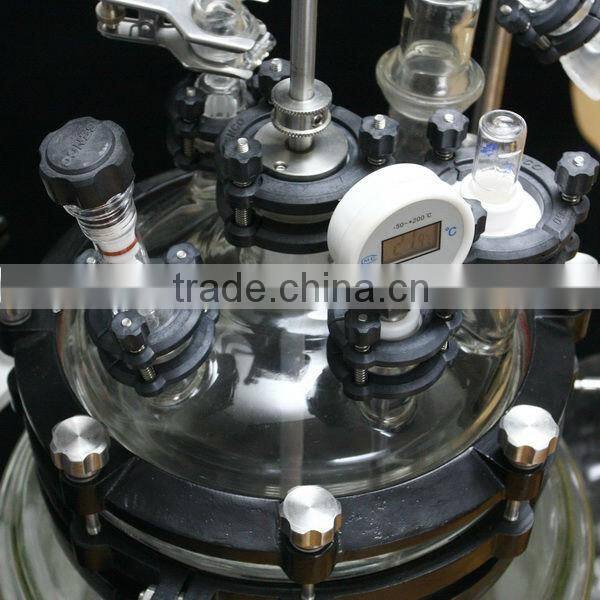 FC1003 10L 2-Piece Jacketed Glass Reactor-SENCO- Complete Flange joint