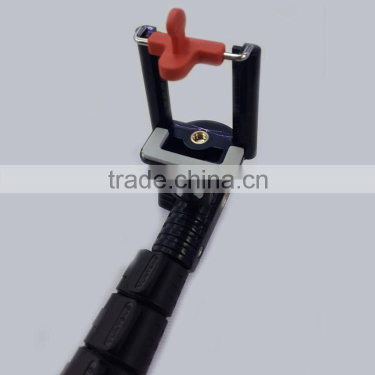 Extendable Handheld Monopod With Clip Mount Holder For Smartphones