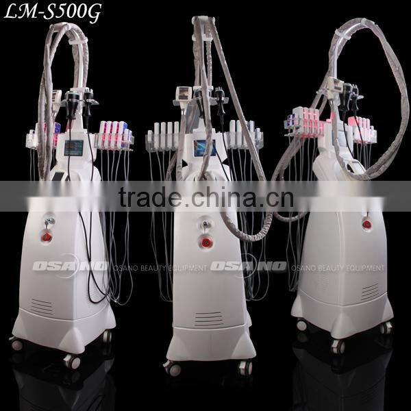 LM-S500G Professional 5in1 multifunctional auto roller vacuum lipo laser rf cavitaiton clinic equipment