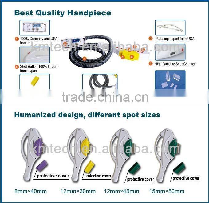 CE approved elight+ 10 BARS laser hair removal machines for salon use