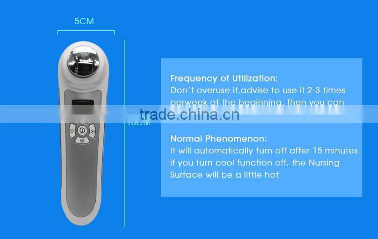 Face Lift Wrinkle Removal Deep Pores Cleansing Ultrasonic Skin Care Hot Cold Vibration Facial Beauty Massager