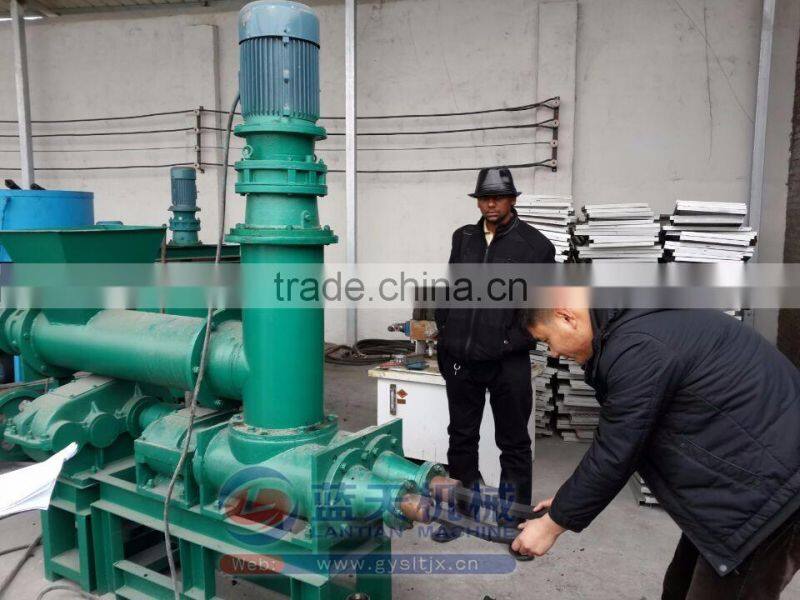 Environmental Friendly Double Screw Peanut Shell Charcoal Briquette Machinery