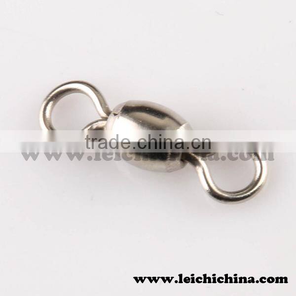 Ball bearing swivel with solid ring welded ring brass fishing swivel