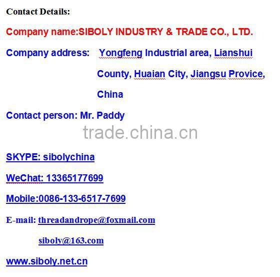 210d twisted 100% polyester twine for fishing net twine