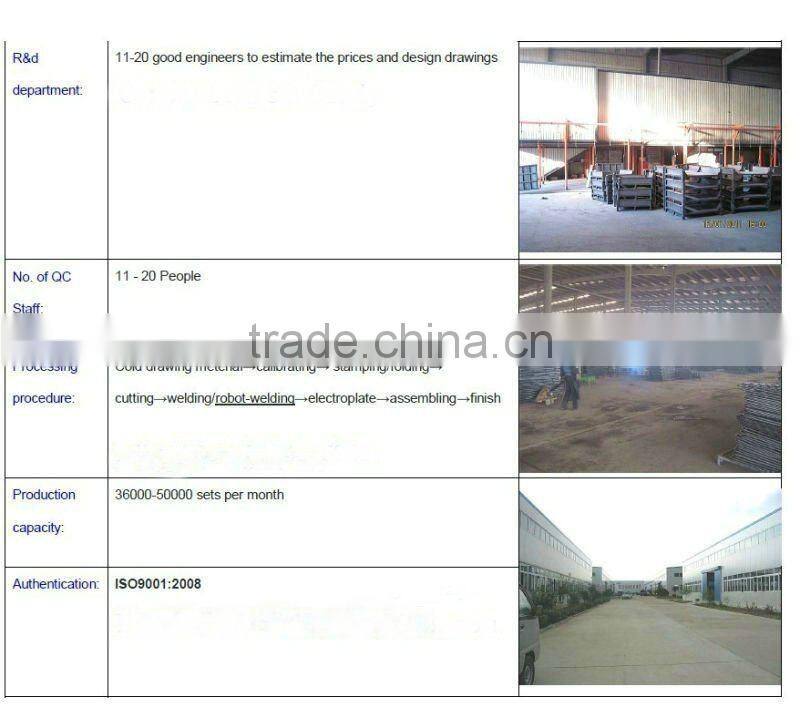 folded metal pallet cage