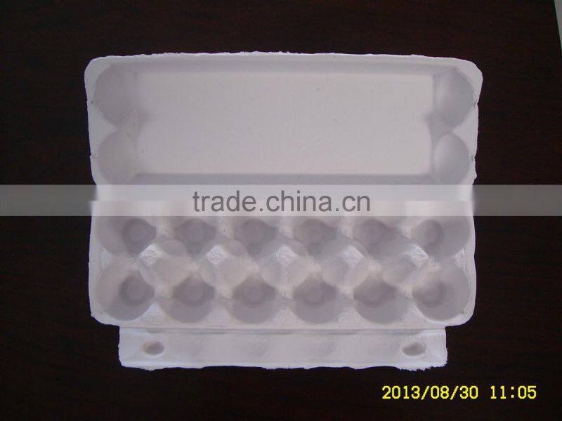 yellow recycled pulp egg carton