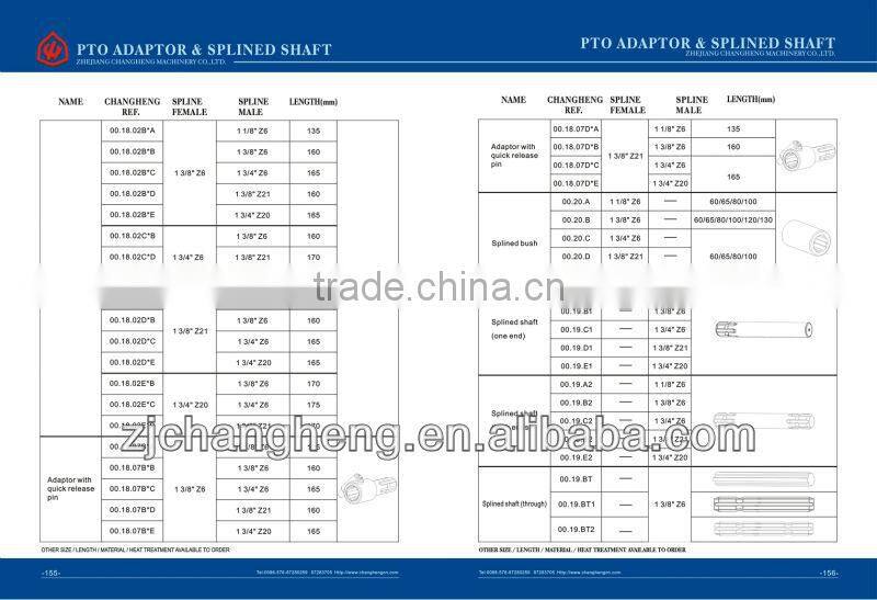 Spline Shaft for PTO Shaft