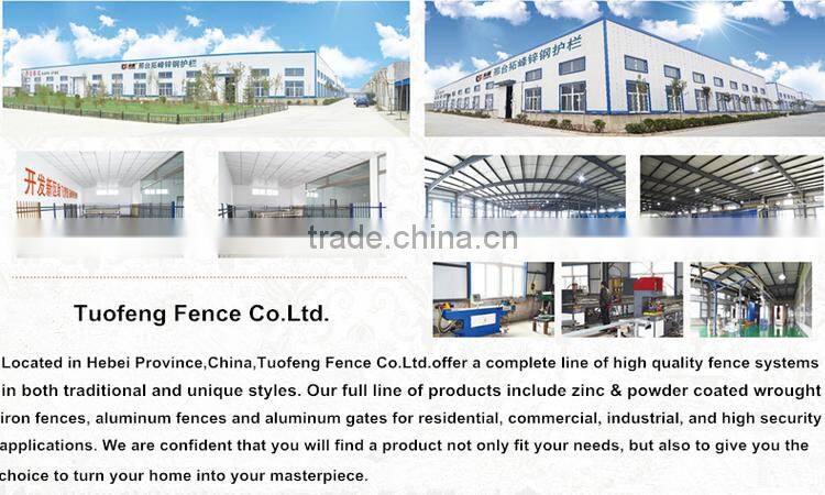 Custom height and colors iron pipe gate design Without welding