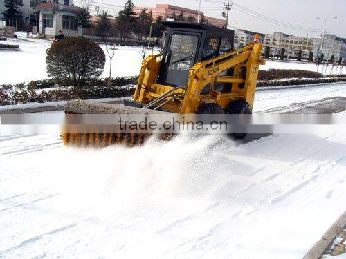 Angle broom for skid steer loader
