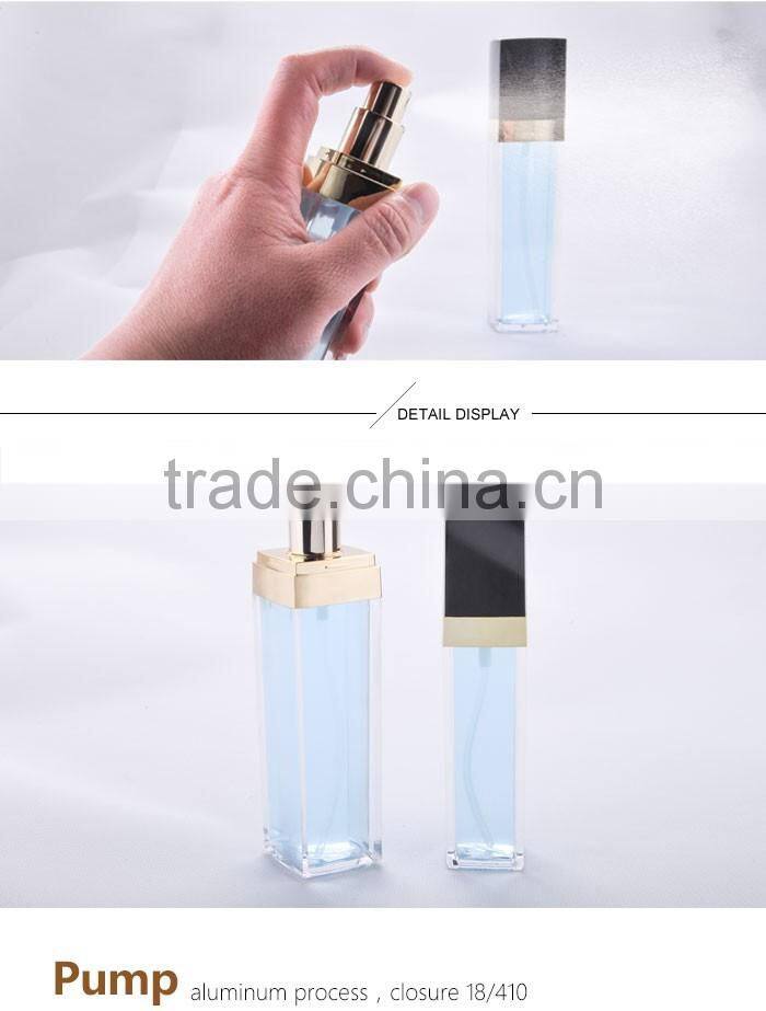 Acrylic double wall fine mist spray pump bottle
