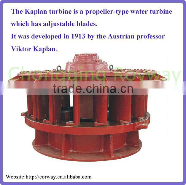 Axial Flow Turbine Low Water Head Large Discharge Power Plant Kaplan Turbine Diagram