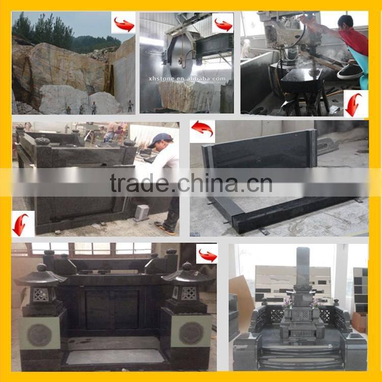 Japanese marble/granite kerbs for gravestone with letter by engraving machine