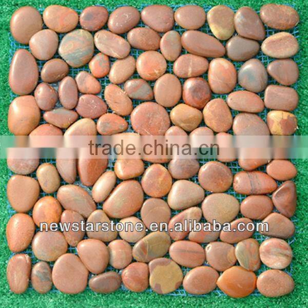 red pebbles for decoration