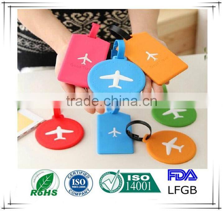 OEM Customized design silicone luggage tags silicon bag tag