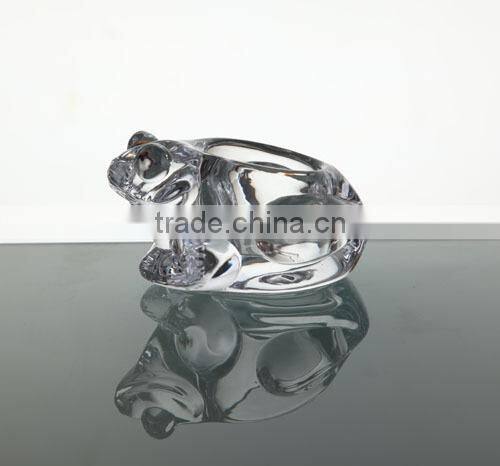 Glass candle holder animal shape,glass candle holder,crystal candle holders