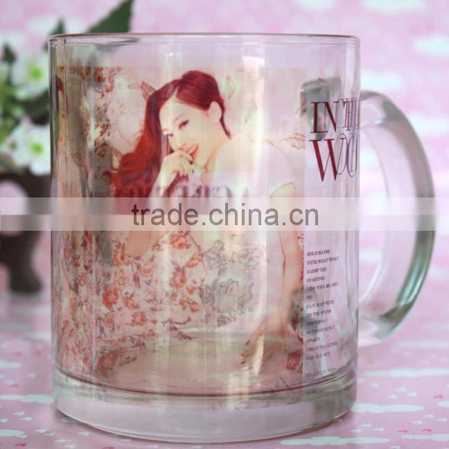 With 10 years experence factory supply best design glass mug as valentines day gifts