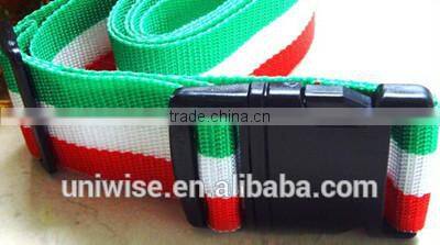 cheap high quality & luggage belt with lock buckle