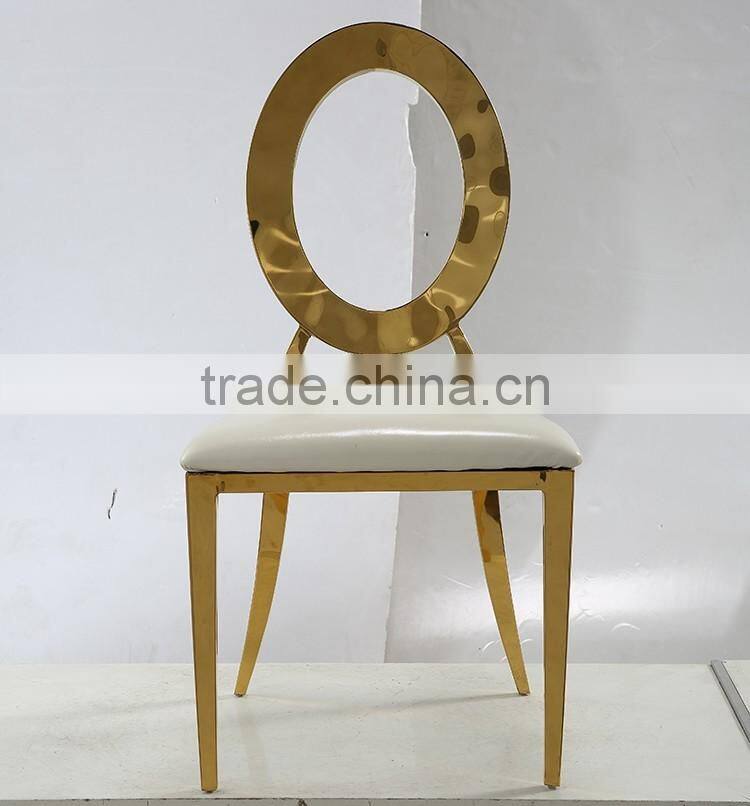 European fashion modern stainless steel dining chair for sale