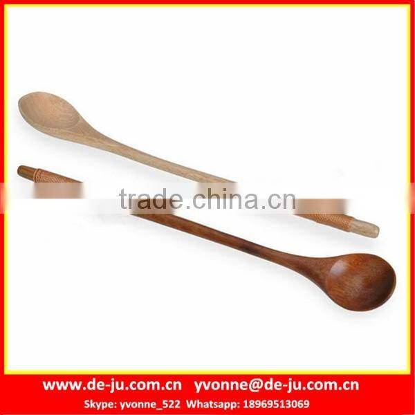 Super Long Natrual Bamboo Carbonized Spoon