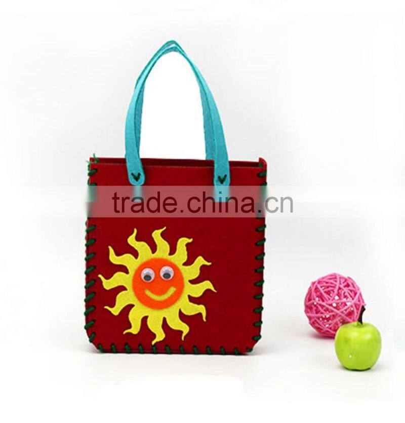 16053006 factory directly selling for Children handmade ready cutting felt bag kit