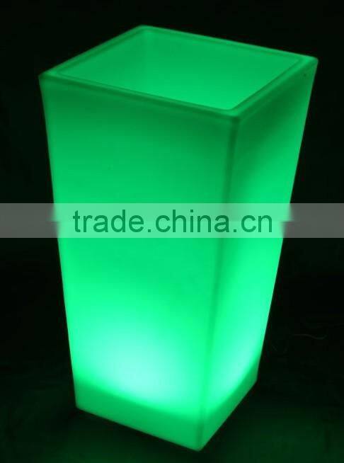 16 color changing remote control outdoor LED light up flower pot