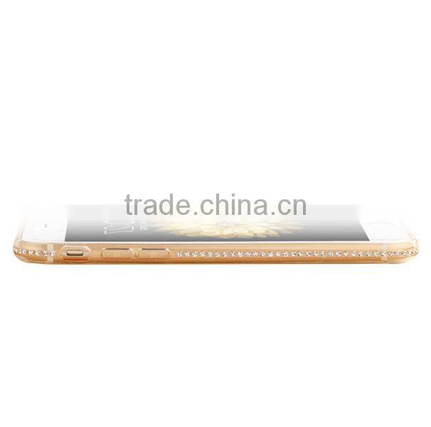 Custom shockproof TPU diamond phone case for iPhone 6 6Plus