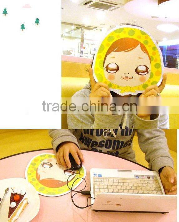 Supply fashion cute girl mouse pad