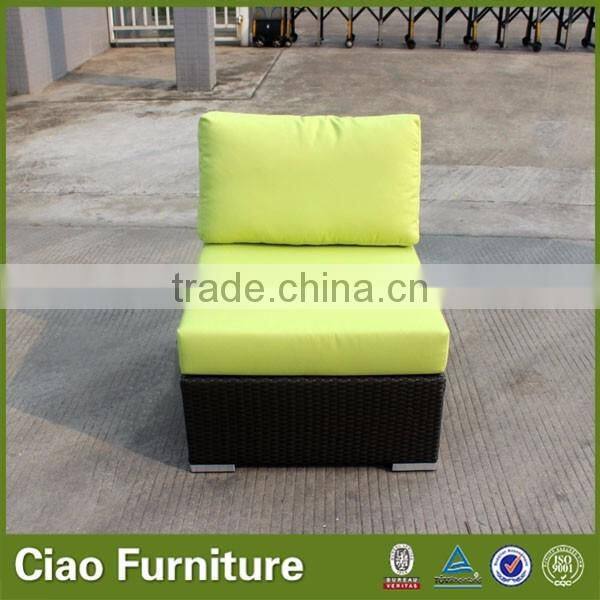Rattan center sofa with cushion
