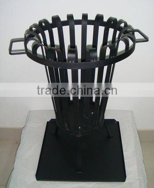 household ornamental cast iron fireplace tools with wooden handle