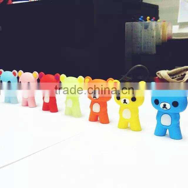 Newly cartoon Teddy silicone chopsticks holder