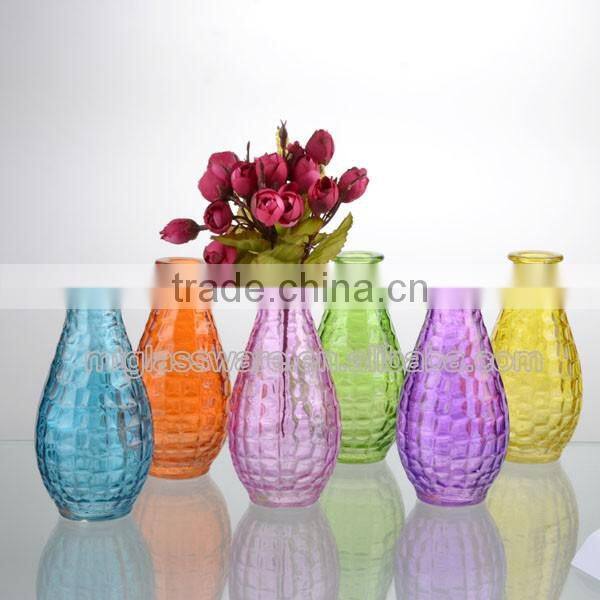 8.5oz six color spray colorful glass vase wine decanter bottle
