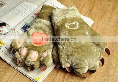 personalized winter gloves fashion winter heated gloves paws warm gloves wholesale