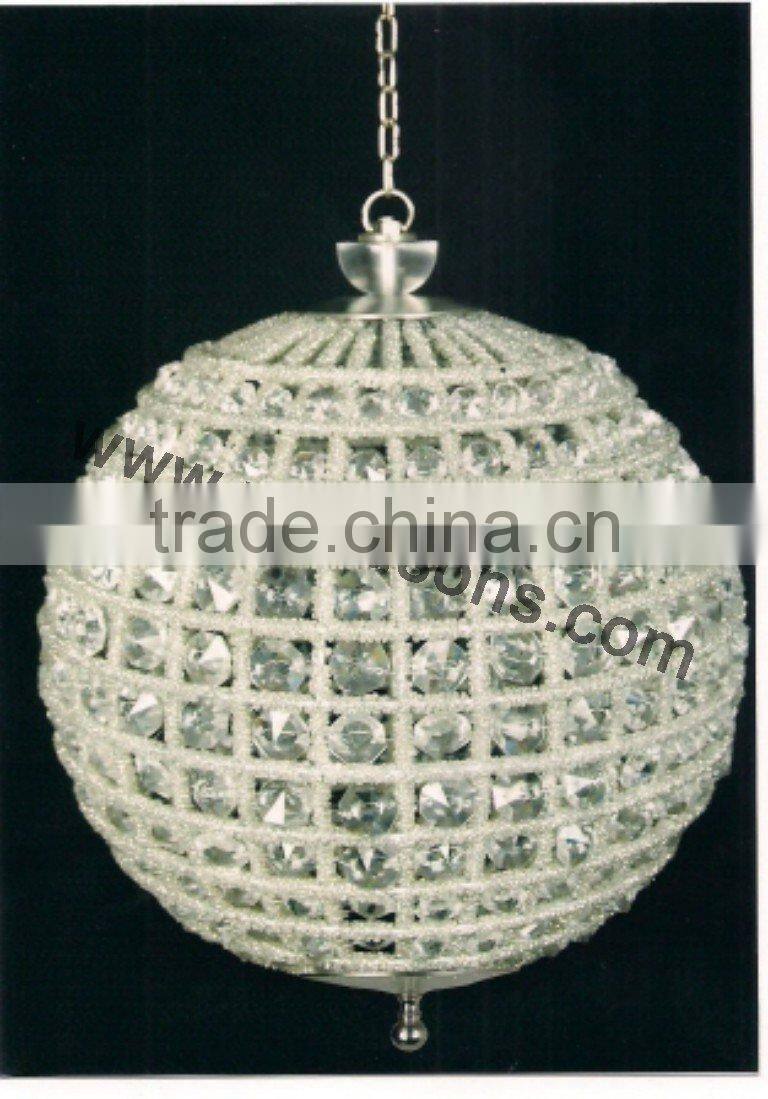 New design silver metal candle holder with crystal