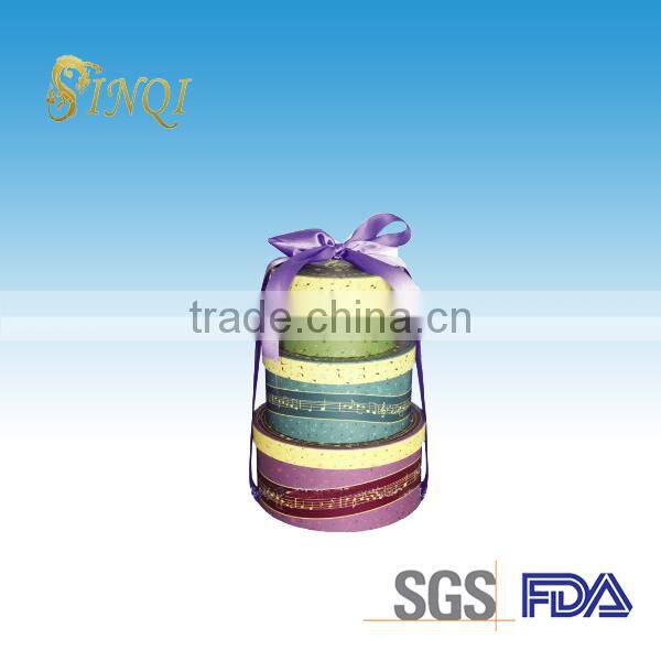 Paper gift packaging box paper round gift packaging box