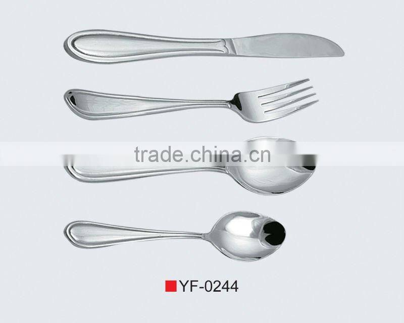 stainless steel cutlery set, elegant fork and knife