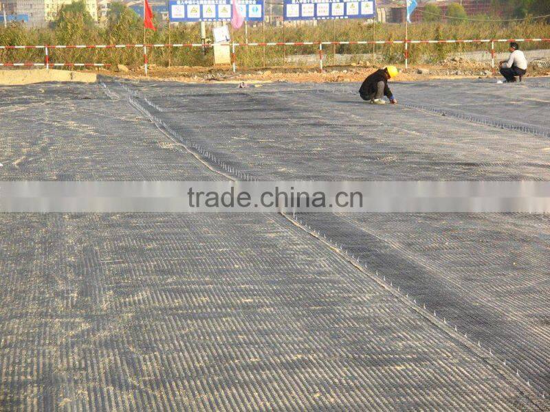 Steel- plastic geogrid used in coal mine