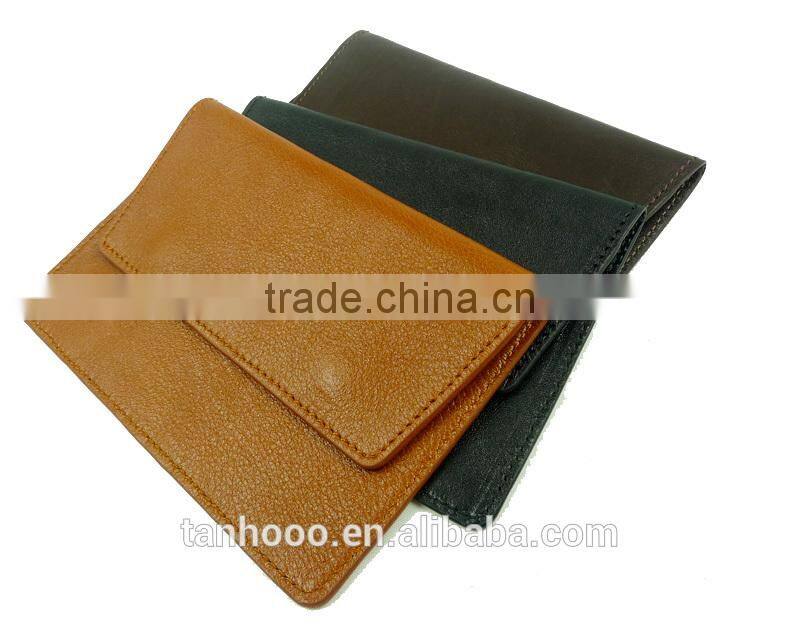 personalized passport holder in brown leather passport cover