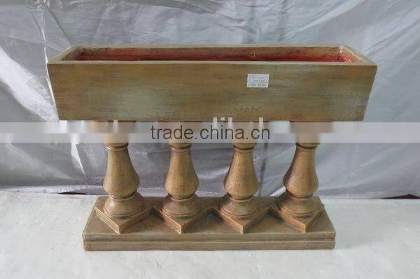 Garden fiberglass clay flower pot fence