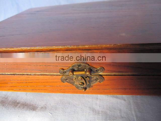 wooden box with antique latch