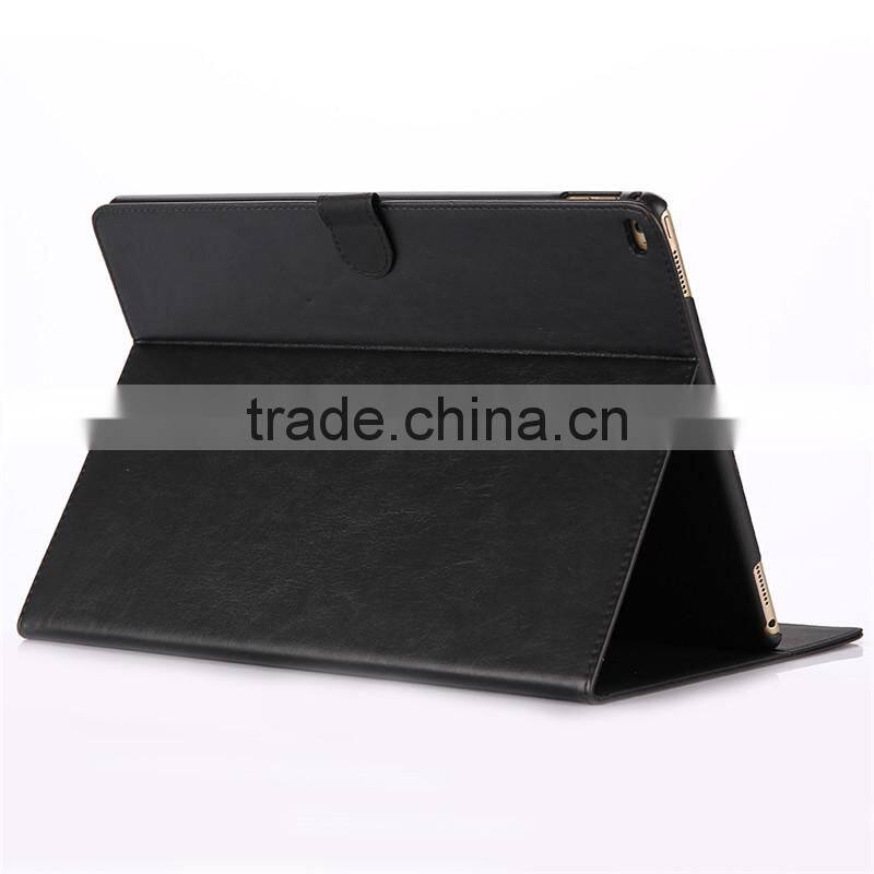 High quality crazy-horse PU card bumper/pocket cell phone case for Ipad PRO