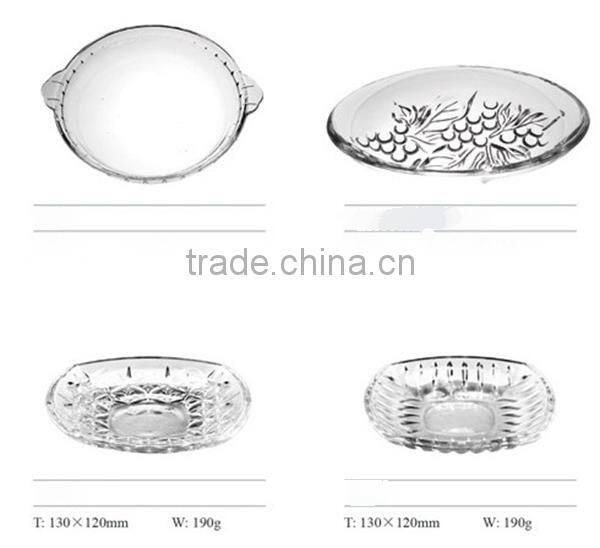 Beautiful wholesale clear glass dishes in cheap