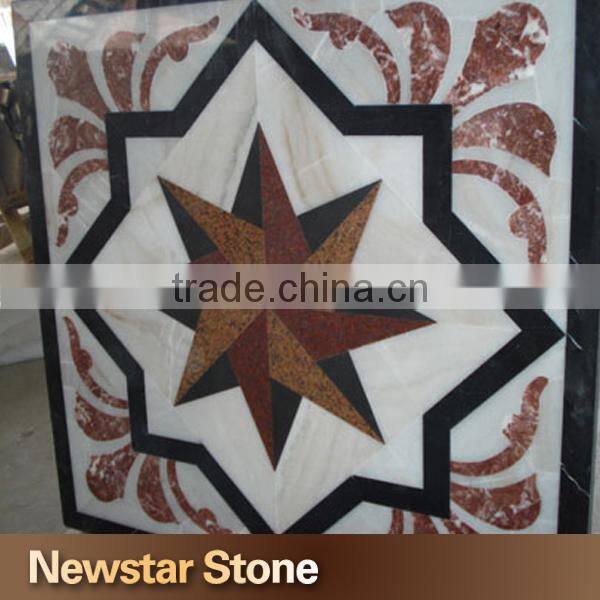 Made in China square water jet marble medallion design