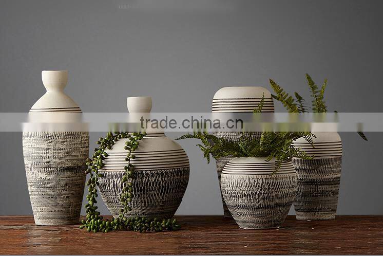 Home decoration china antique ceramic flower vase