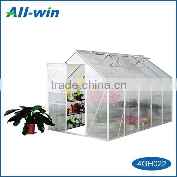 outdoor high-quality aluminium garden greenhouse with polycarbonate board