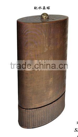 wedding fiberglass led water fountain square tube