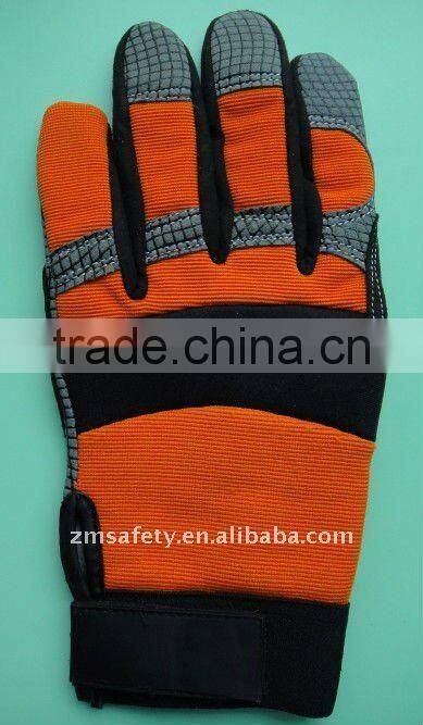 Silicone Coated Palm Shock-proof Mechanic Glove ZJB11