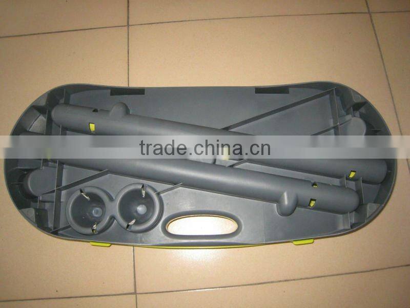 Portable badminton easy set including badminton net rack, battledore and badminton and a case