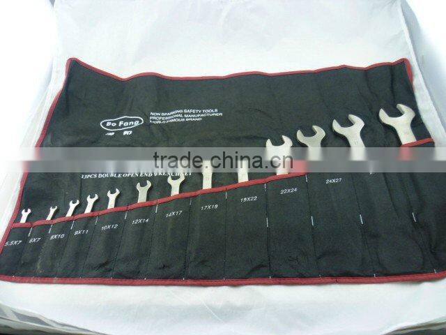 8*10~30*32mm Double Open End Wrench 13pcs D/E Open Spanner Open Jaw