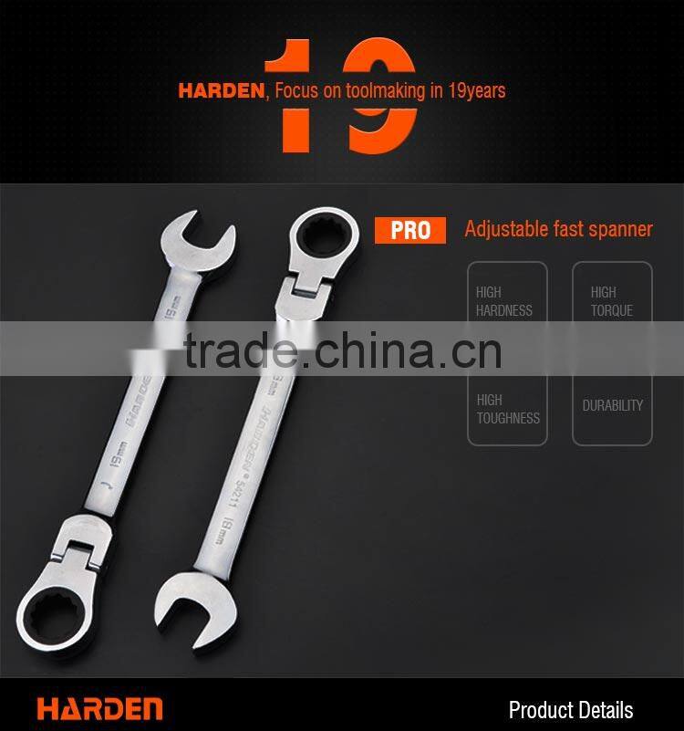 Professional Flexible Combination Ratchet Wrench
