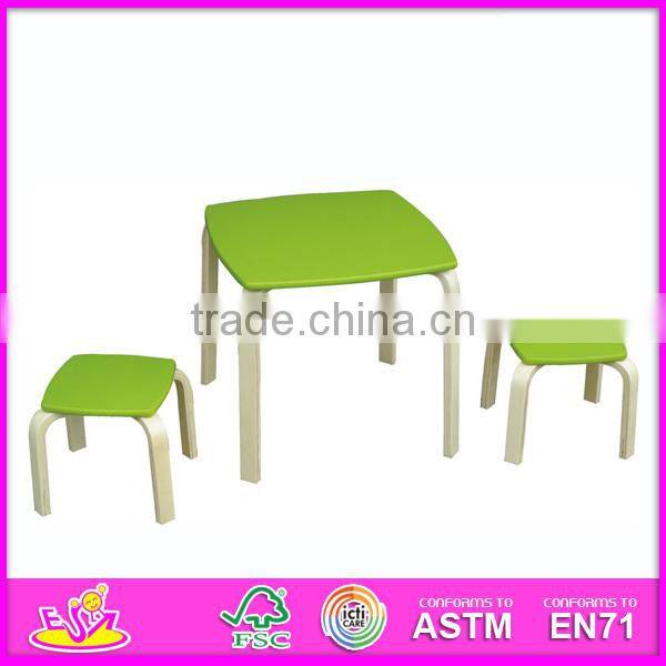 2015 New cute wooden table and chair. popular wooden table and chair WO8G098-x